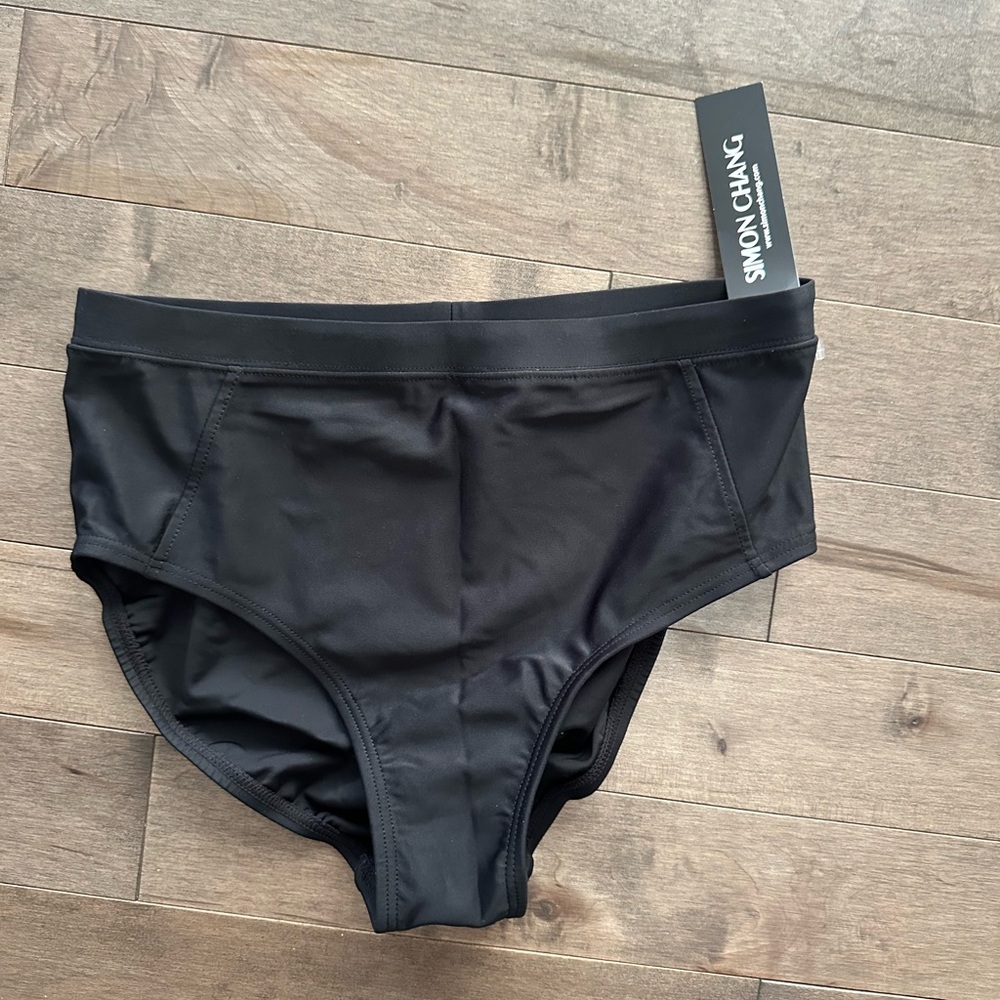NWT Simon Chang Black swim bottoms